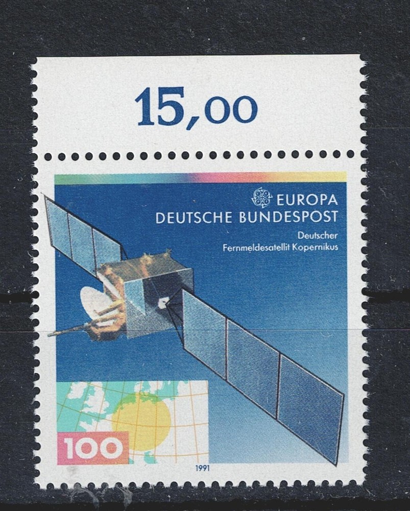 Germany Space Copernicus Program Map stamp 1991 MNH A-16