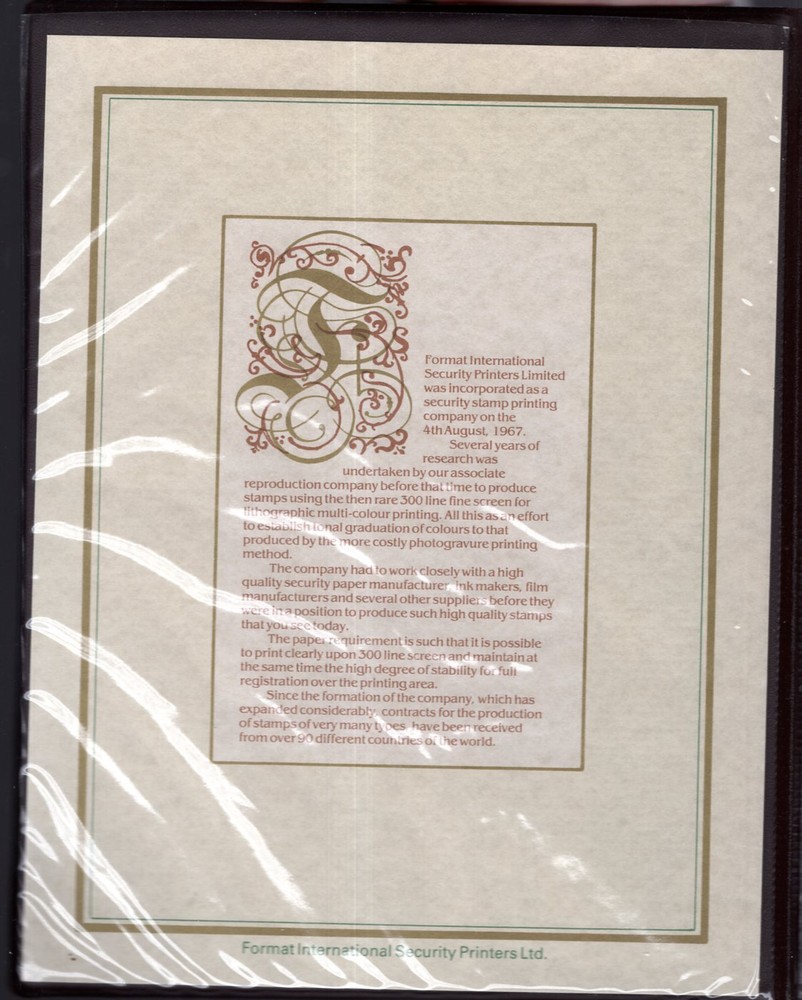 Montserrat QE 60th Birthday Format Intl Progressive Proof Presentation Folder