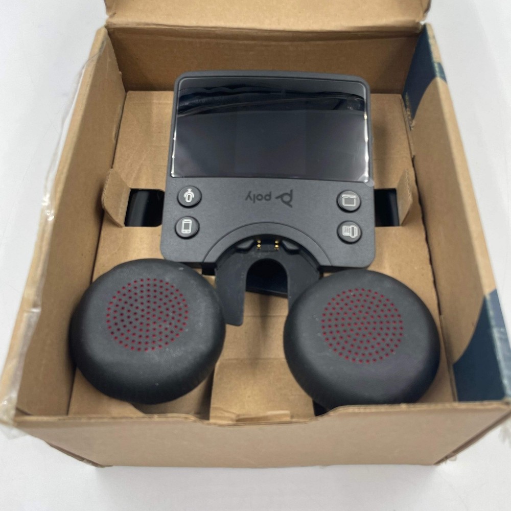 Poly Savi 7420 Office Wireless DECT Stereo Headset Black