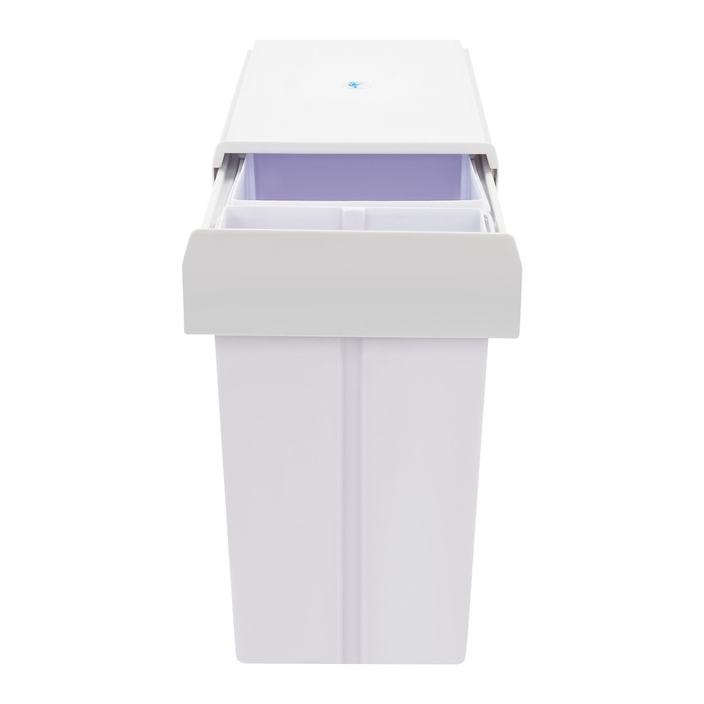Double Pull Out Under Cabinet Trash Can 10L+20L Garbage Can Kitchen Waste Bin