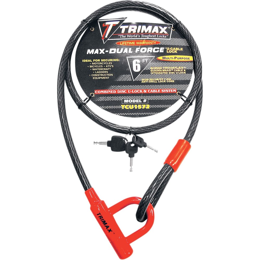 Trimax U-Lock and Cable Locks - 72" TCU1572