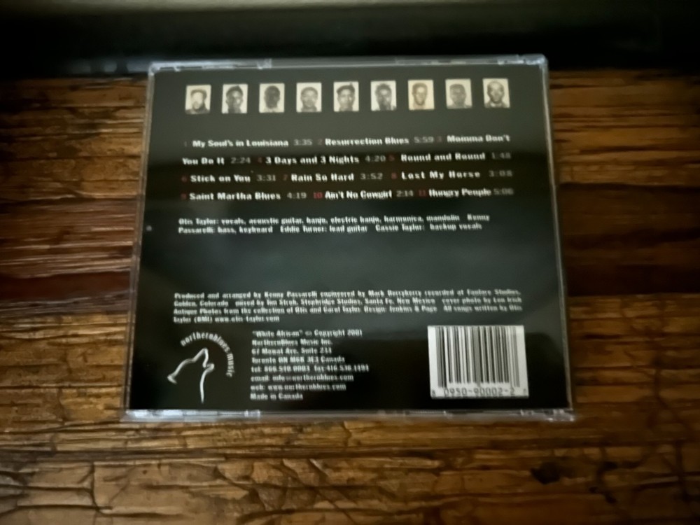 Otis Taylor "White African" CD, signed