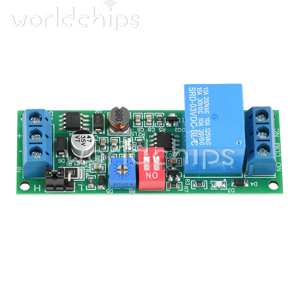 DC 4-30V Power Adjustable Delay Relay Timer Control Module 4 Gear Delay Switch