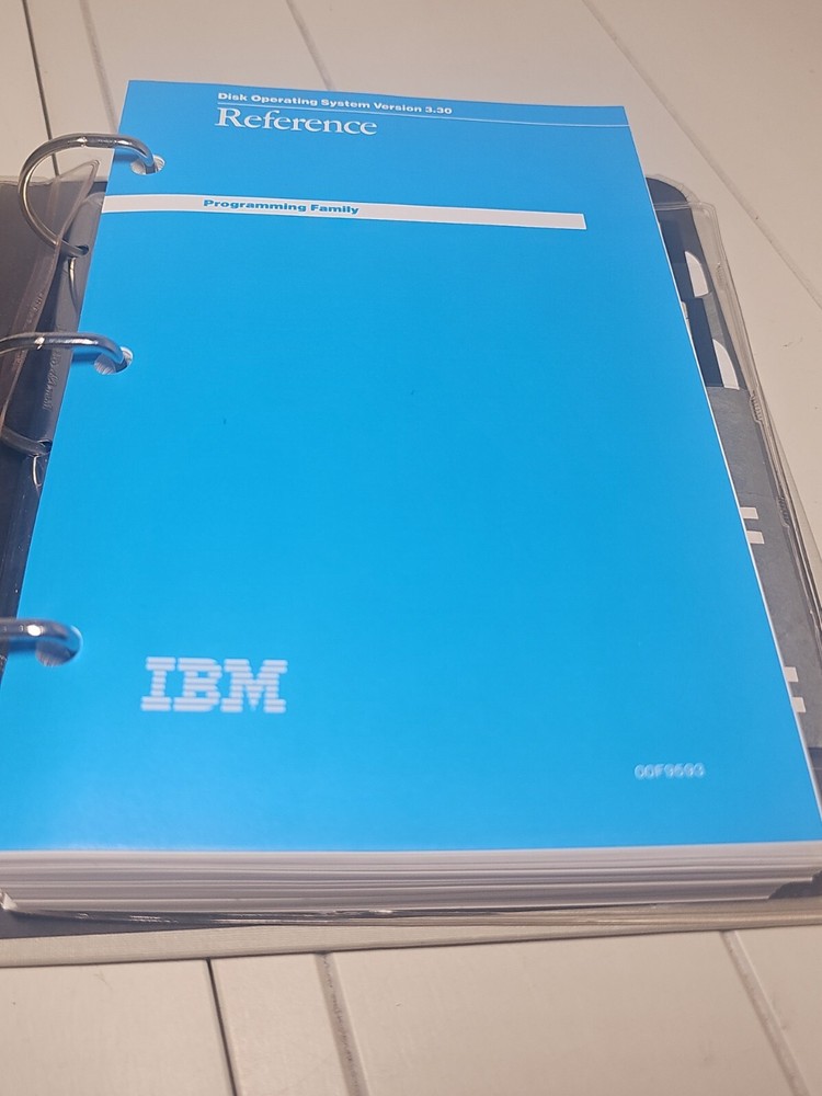 IBM DOS 3.30 Disk Operating System 1987: 1st Edition / 5.25 Software Disks Read