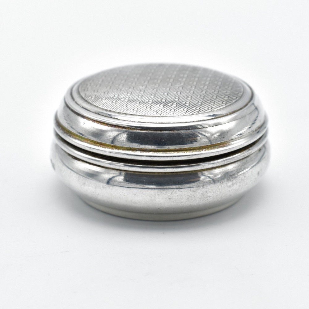 Vintage Solid Silver Powder Rouge Pot Snuff Box 1992 Broadway & Co.