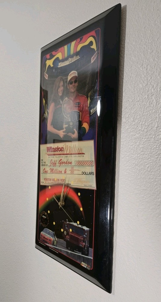 Jeff Gordon Wall Clock Jebco Winston Cup Million