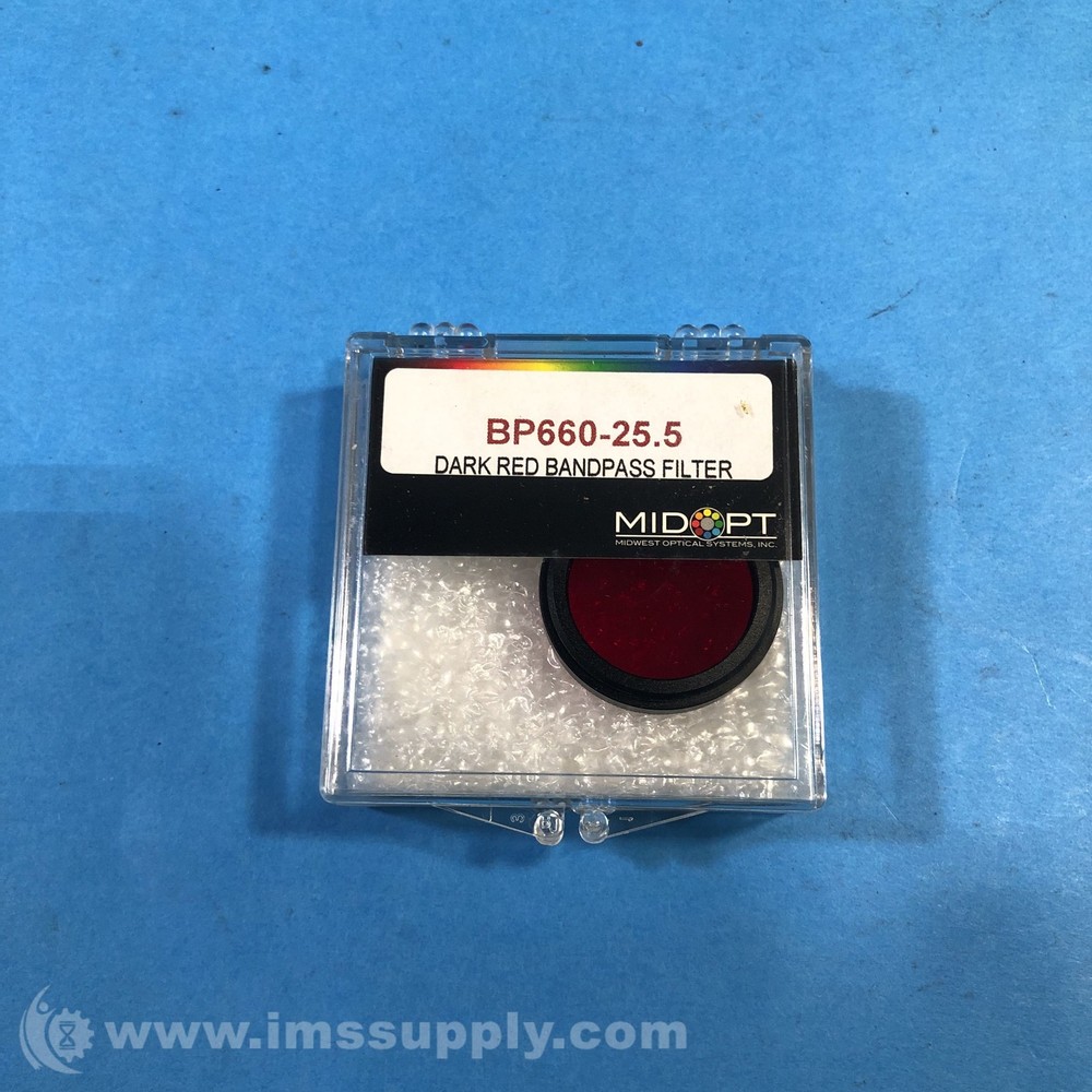 Midwest Optical Systems BP660-25.5 Dark Red Bandpass Filter FNFP
