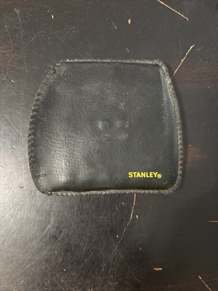 Vintage STANLEY TOOLS Powerlock Calculator/Clock Combination with Leather Case.