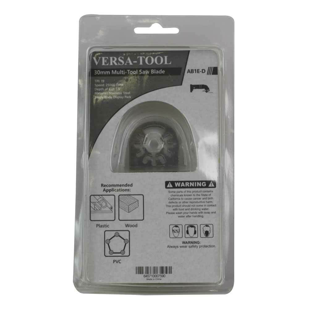 Versa Tool AB1E-D 30mm Stainless Steel Multi-Tool Saw Single Blade Display Pack