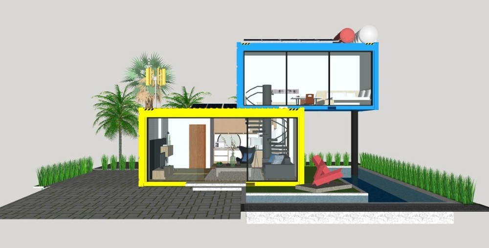 Desert Palms #33 Shipping Container Home Catalog L40'