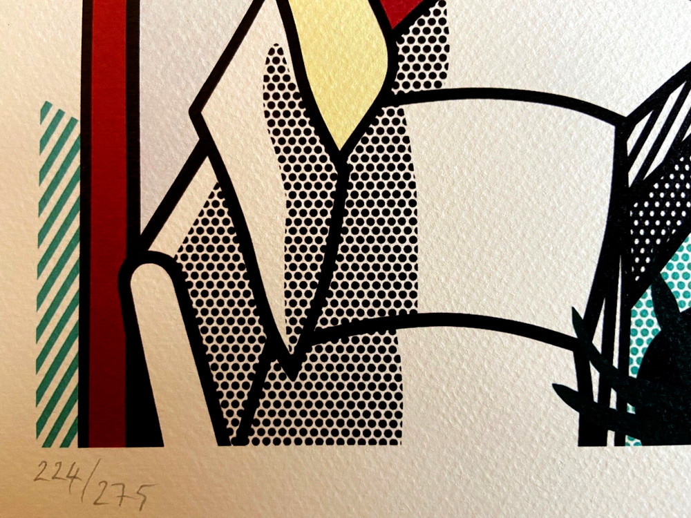 Roy Lichtenstein Lithograph Original Signed Numbered (Jasper Johns)