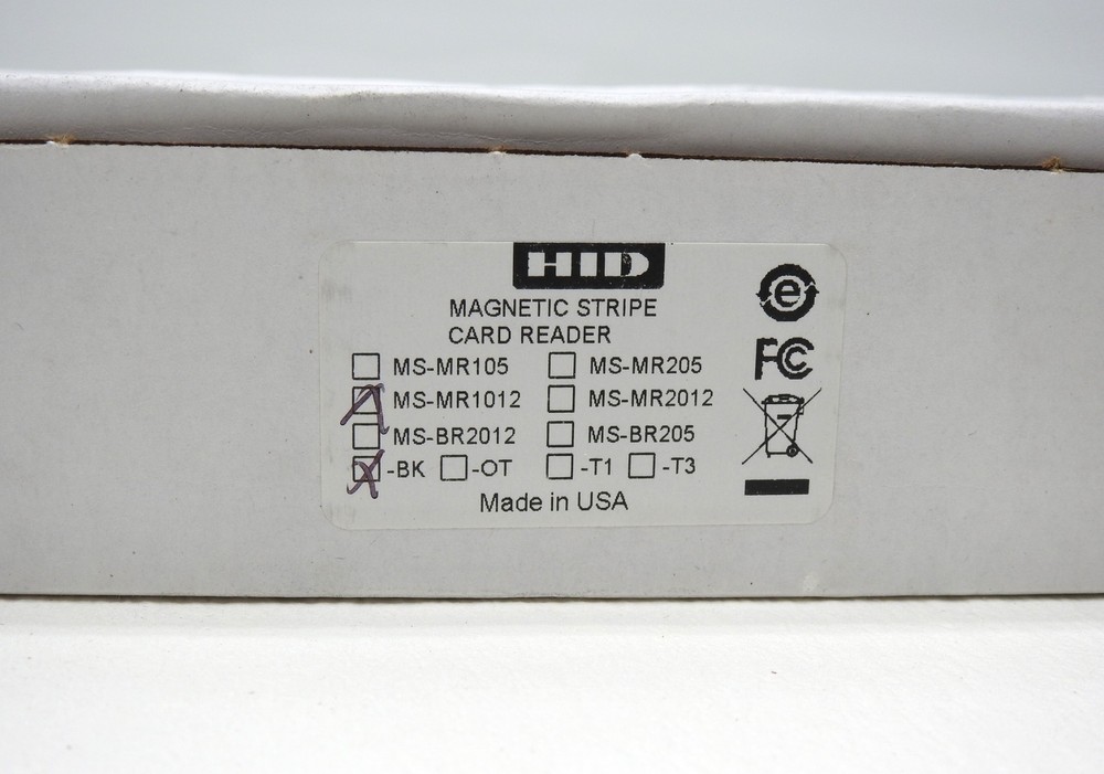HID / Mercury Security MS-MR1012 BK Magnetic Stripe Card Reader MR1012BK - NEW!