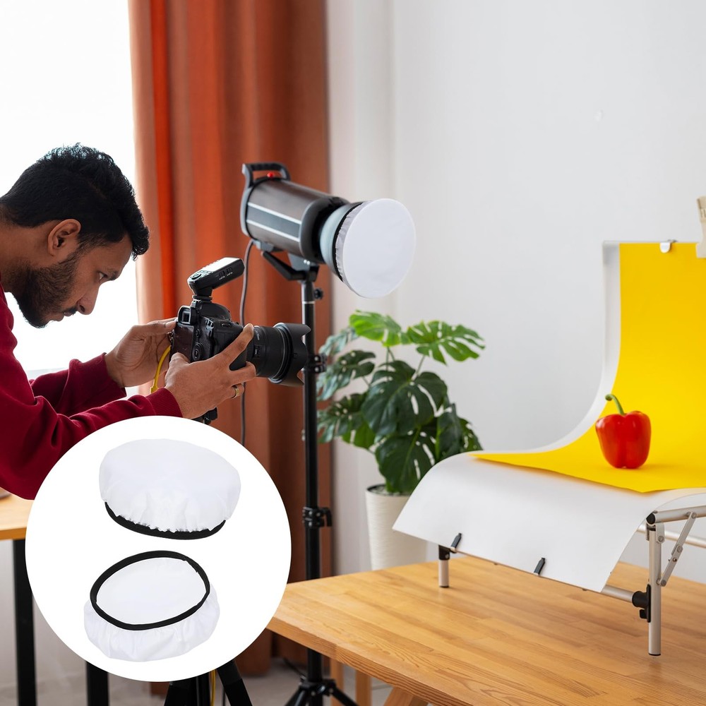 7-Inch Diffuser Light Socks for Studio Strobe Reflectors - 5 Pack