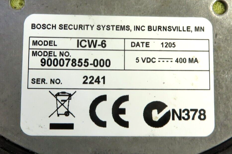 TELEX ICW-6 Window Intercom Module, FOR PARTS/ REPAIR