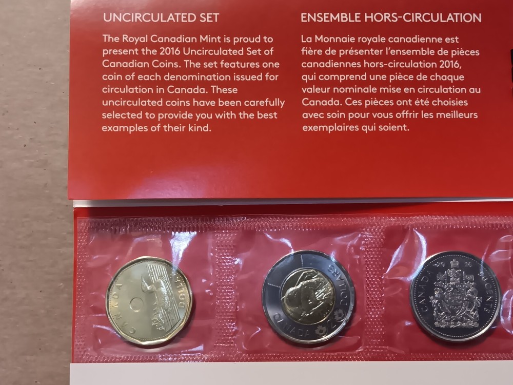 Canada 2016 Uncirculated Set-6 coins