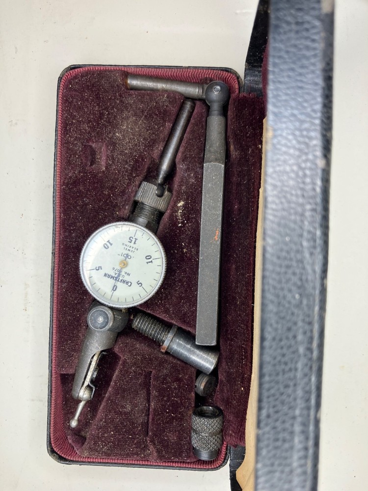 Vtg Craftsman Dial Test Indicator 9-4076 Original Case great shape