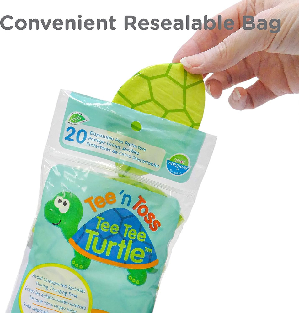 Tee N Toss Turtle, Multi, One Size, 20 Count, 0+ Months
