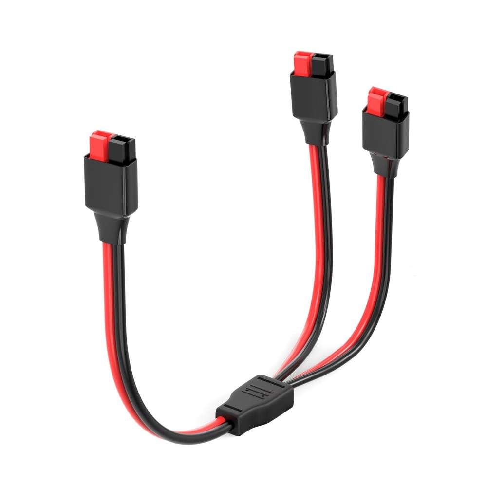 12AWG Anderson Y Splitter Cable with 45 amp Powerpole 1FT, 1 to 2