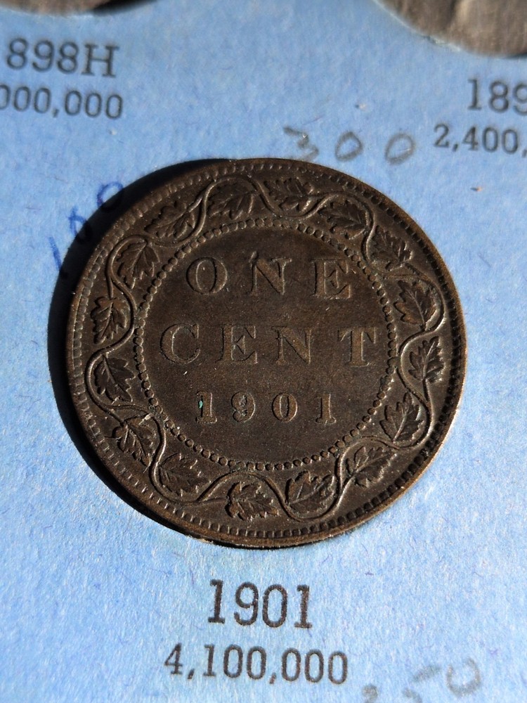 1901 Canada Queen Victoria Large Cent