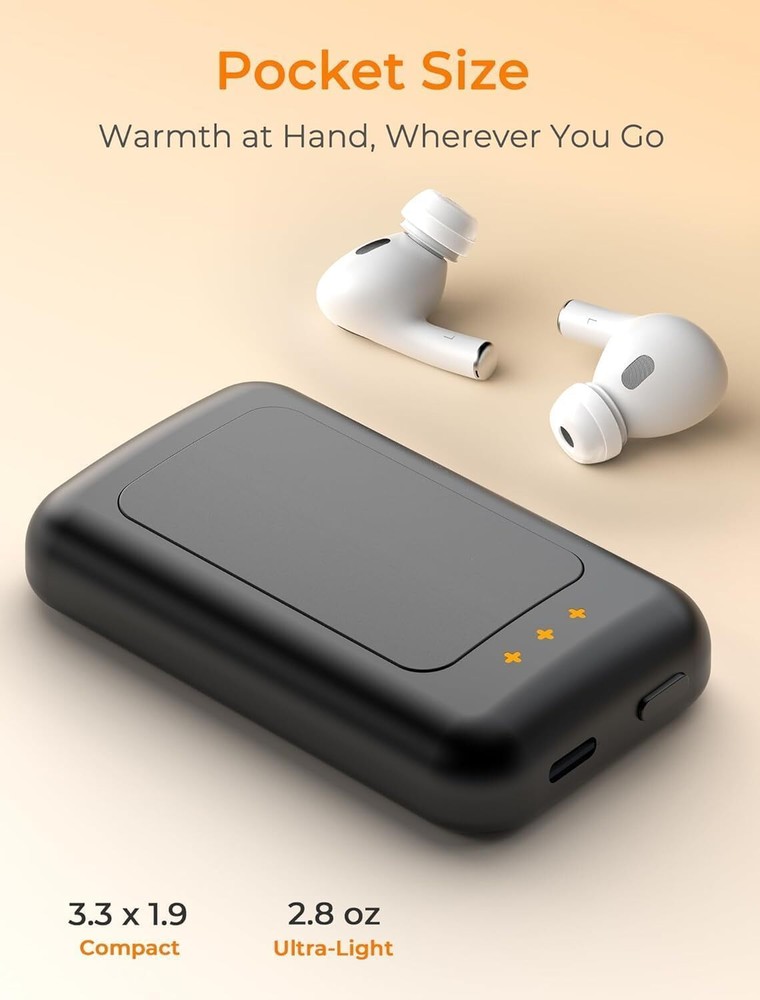 Rechargeable Hand Warmers 2 Pack Fast Heating NTC Temperature Control