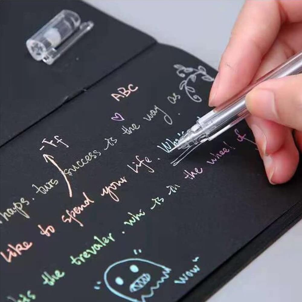 Black Sticky Notes Self-Stick Note Pads Easy to Post for Office, School, Home...