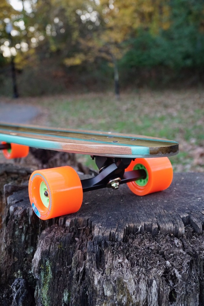 Handmade Custom Epoxy Oak Longboard