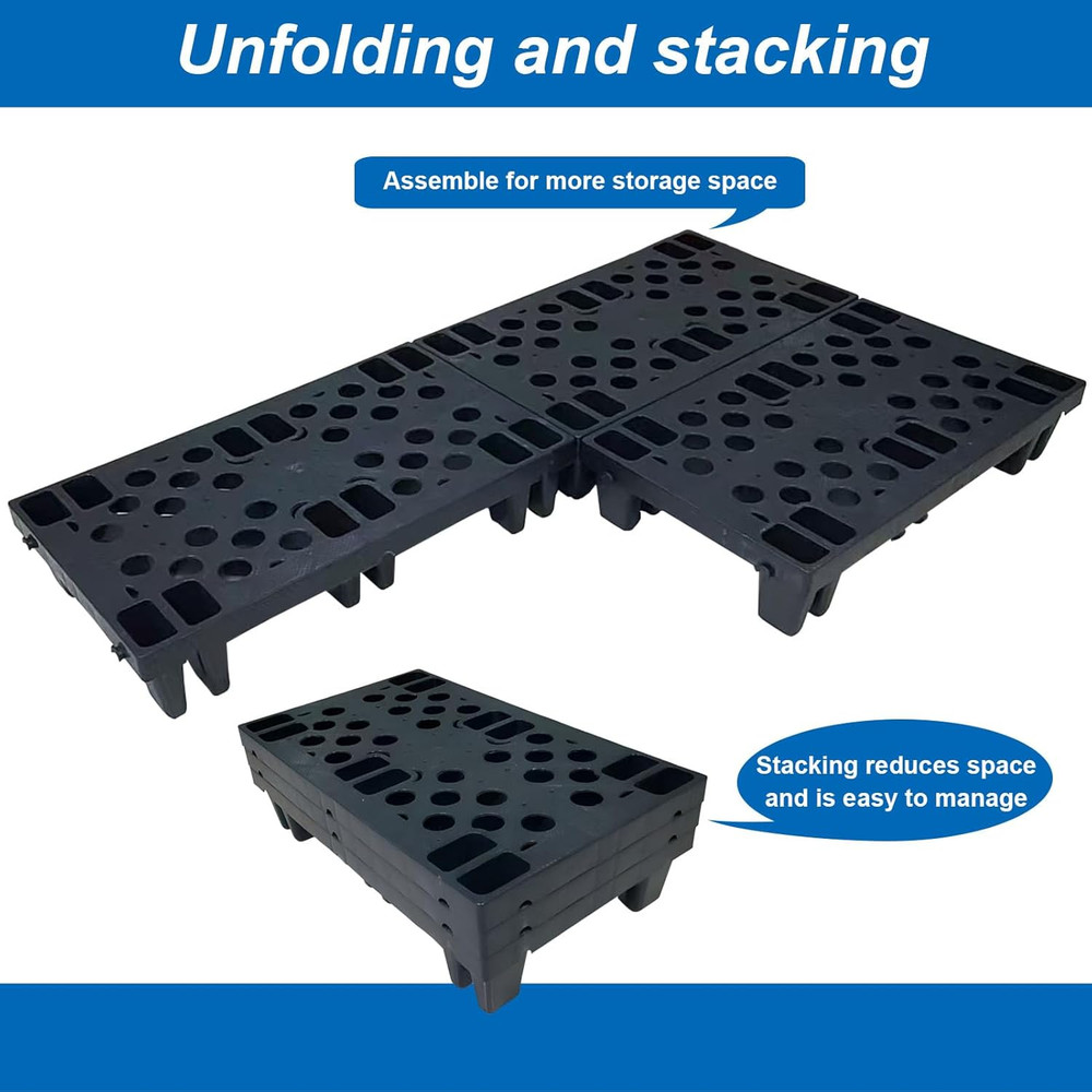 Lightweight Moisture-Proof Interlocking Plastic Pallets for Indoor/Outdoor Use