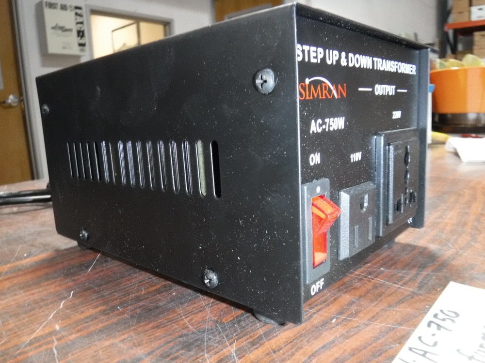 Simran 750W Step-Up & Down Voltage Converter - Black (AC-750W)