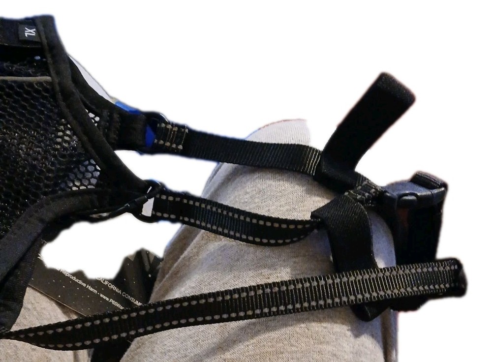 Black Mesh Dog Muzzle Size XL Adjustable Breathable Anti Biting Training