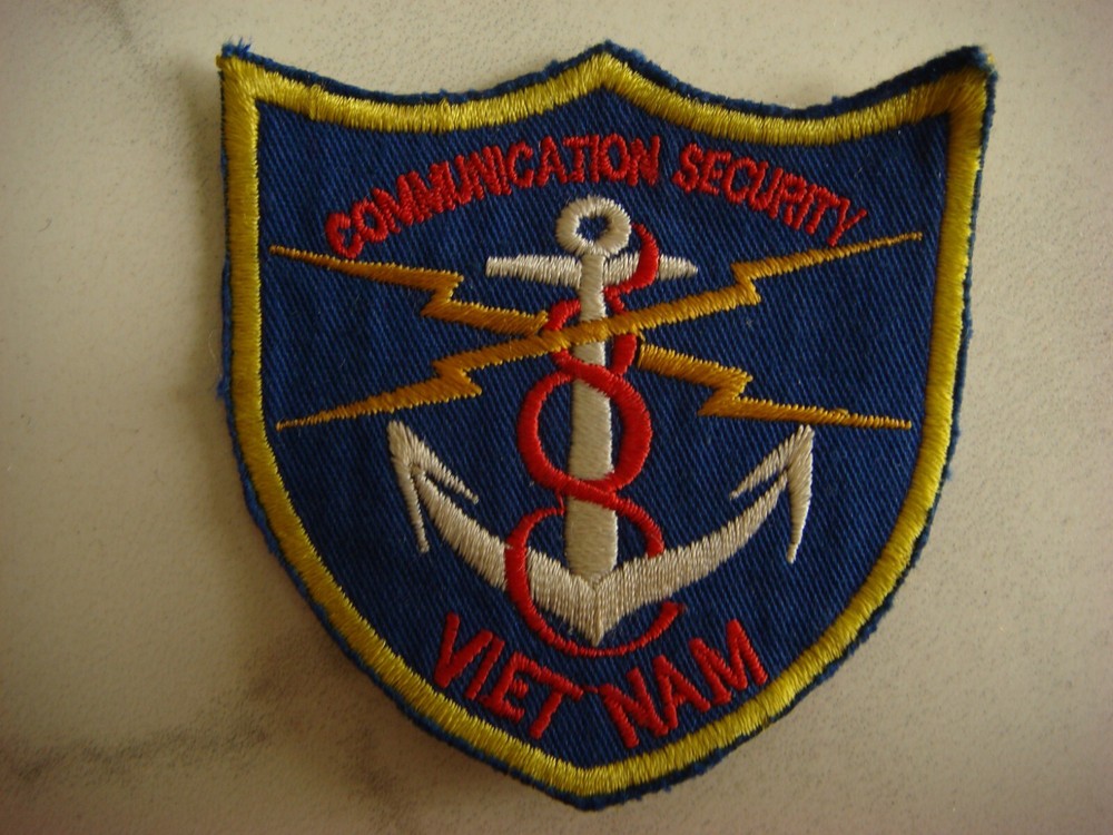US NAVY COMMUNICATION SECURITY, VIETNAM WAR PATCH
