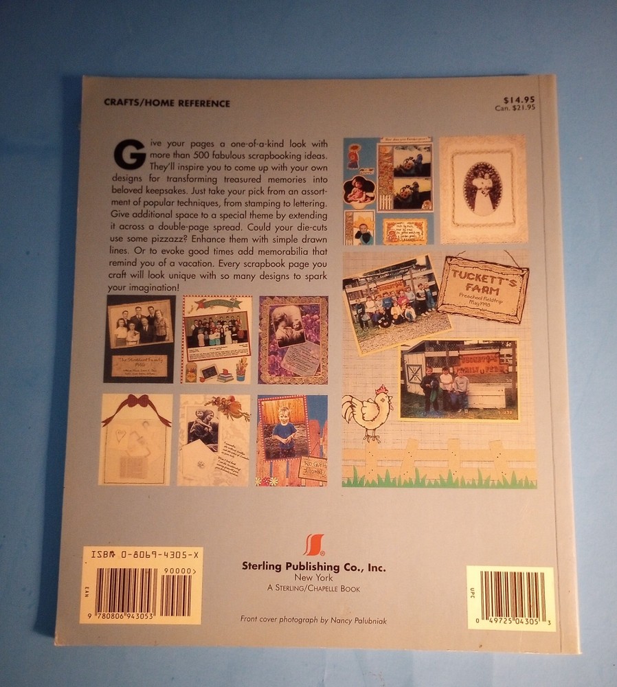 " 515 Scrapbooking Ideas" Paperback Craft Book