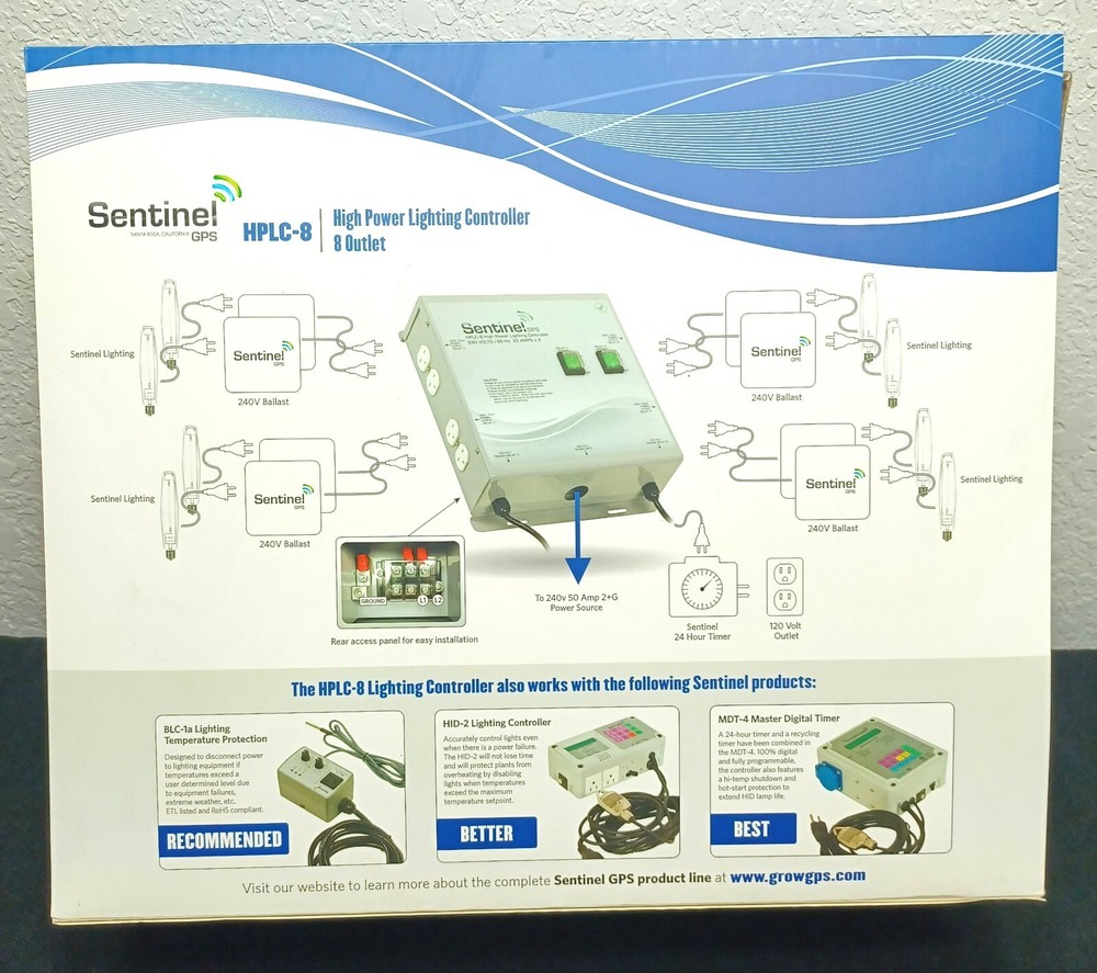 NEW SENTINEL GPS HPLC-8 HIGH POWER LIGHTING CONTROLLER