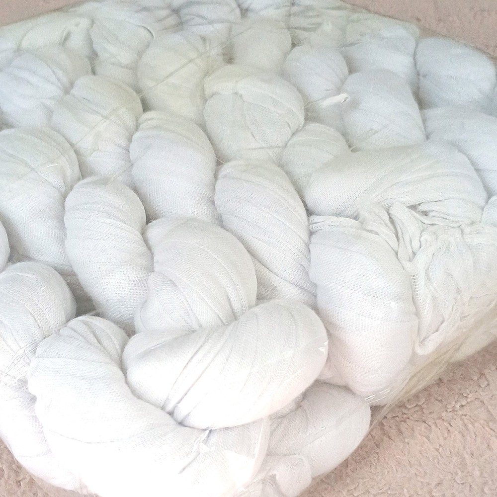 6 Pack 10 ft White Fiber Roving Decor Bundles
