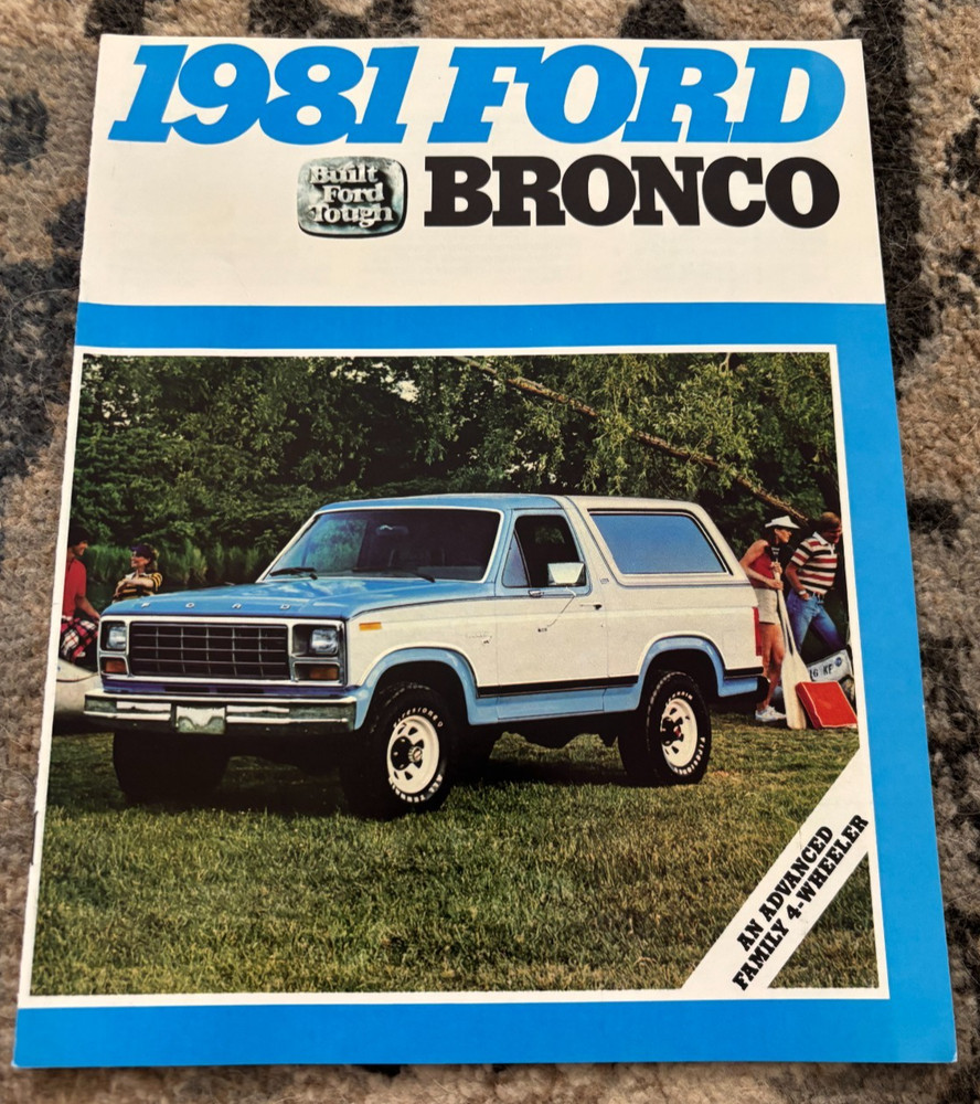 Ford Bronco For 1981 Brochure FCCA25