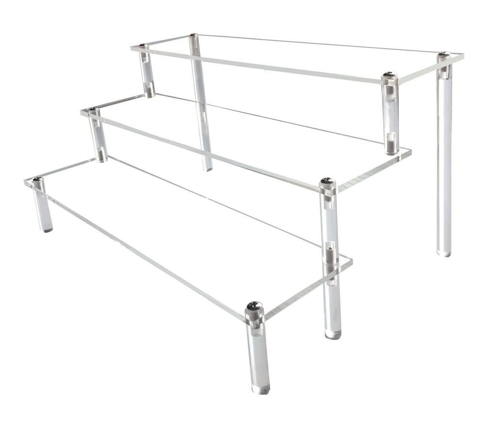 Acrylic Riser,Clear Display Risers Stand Perfume Organizer Cologne Acrylic Sh...