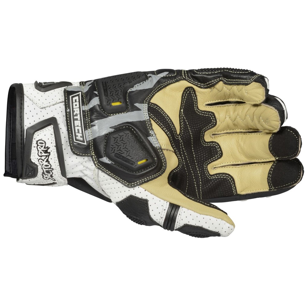 Cortech Sector Pro ST Gloves - Black/White - Medium 8872-0109-05