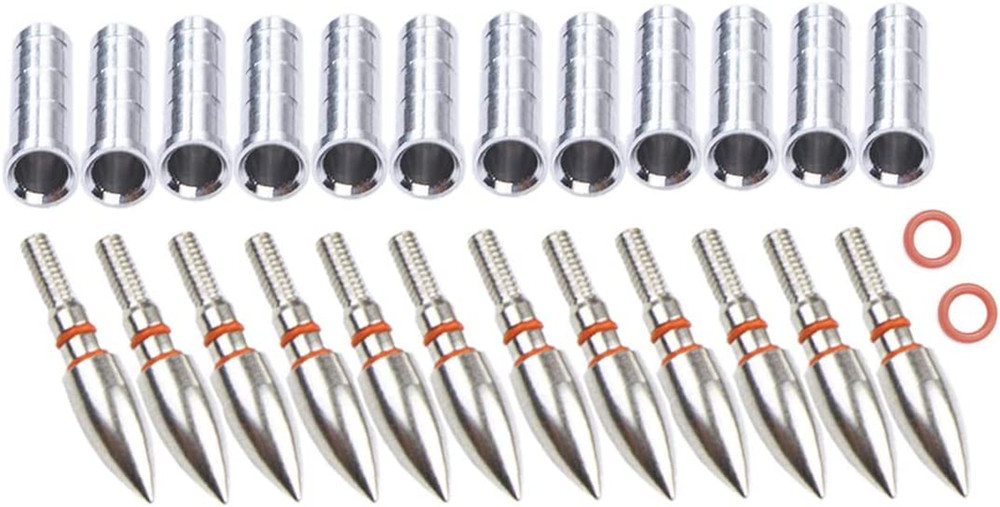 Archery 19/64? 100 Grain Field Points Tips Target and .244/6.2Mm Arrows Inserts