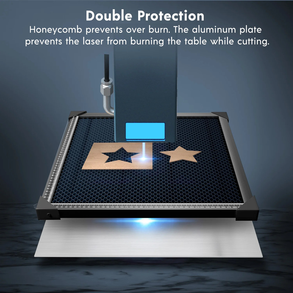 Longer Honeycomb Working Table 440*440*22mm Double Protection Smooth Efficient