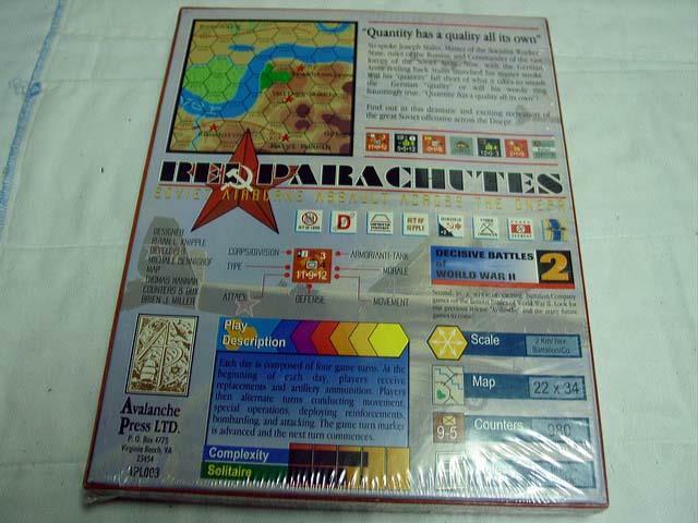 Avalanche Press - Red Parachutes - Soviet Airborne Assault - Dnepr Game (SEALED)