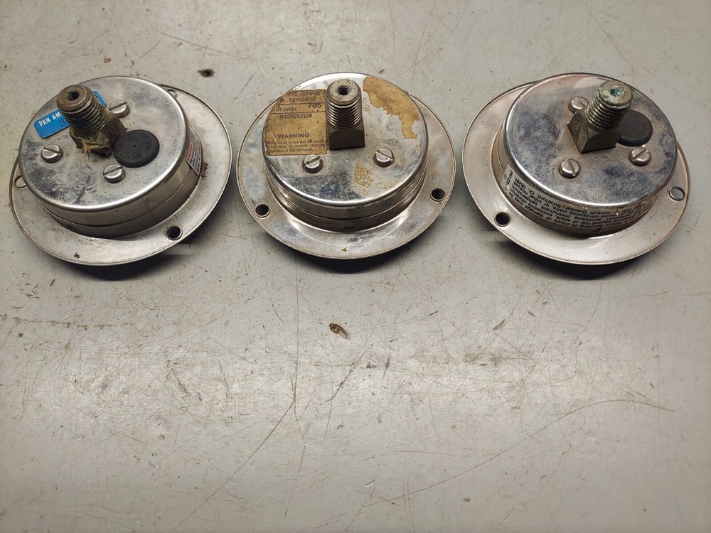 (3) ASHCROFT PRESSURE GAUGES