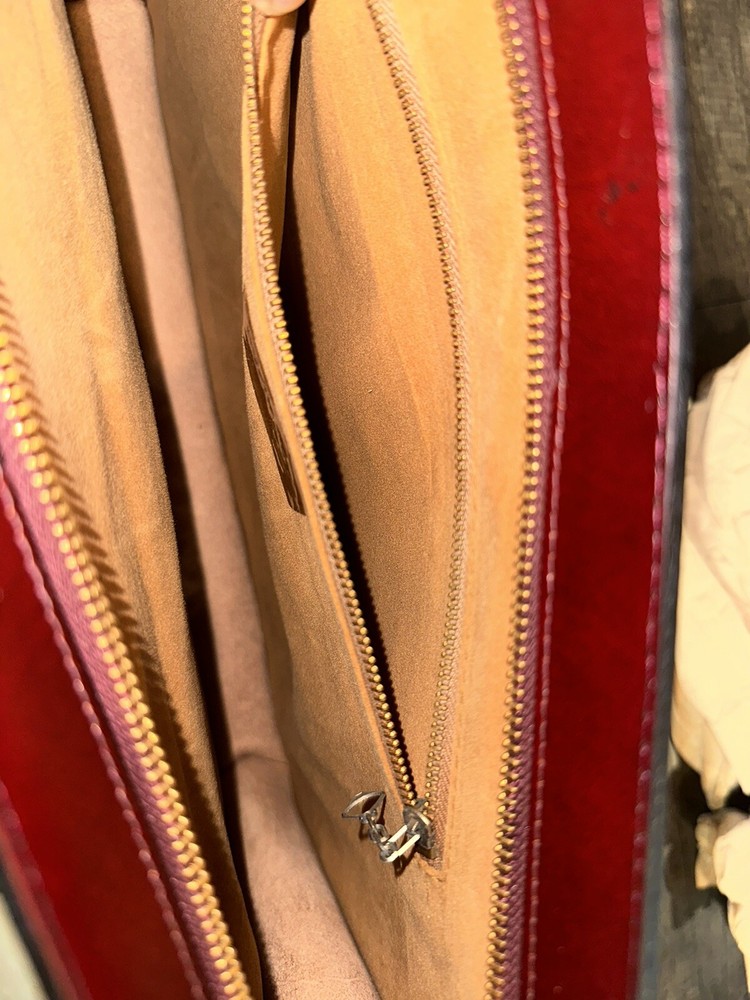 vintage leather document holder