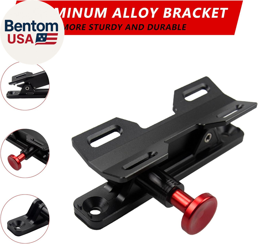 Quick Release Fire Extinguisher Mount - Aluminum Adjustable UTV Roll Bar Fire Ex