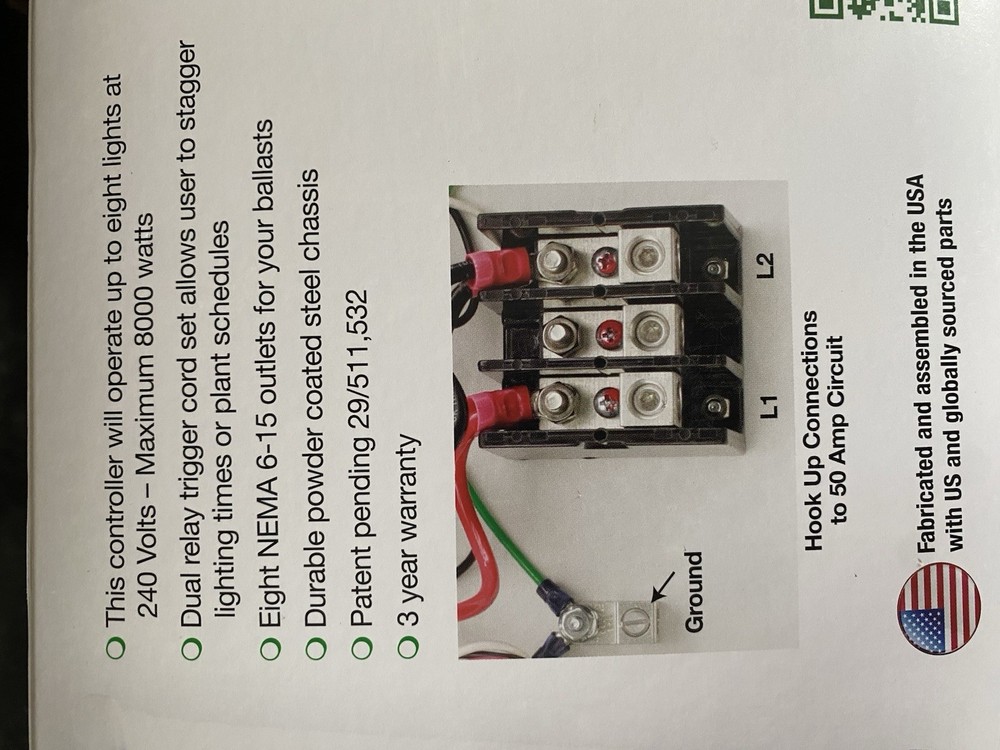 Titan Controls Helios 6 8 Light Controller with Dual Trigger Cords 240V