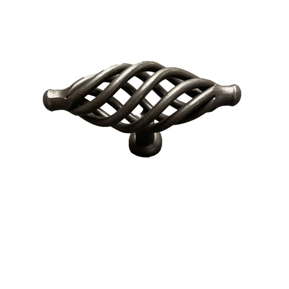 3-3/8" Birdcage Knob Wrought Iron