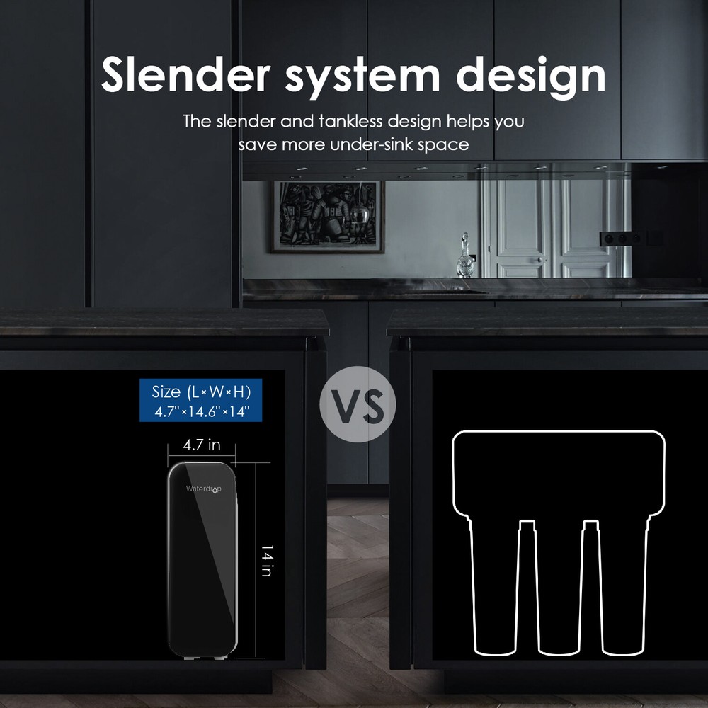 Waterdrop Refurbished TSU 0.01μm Ultra-Filtration Under Sink Water Filter System