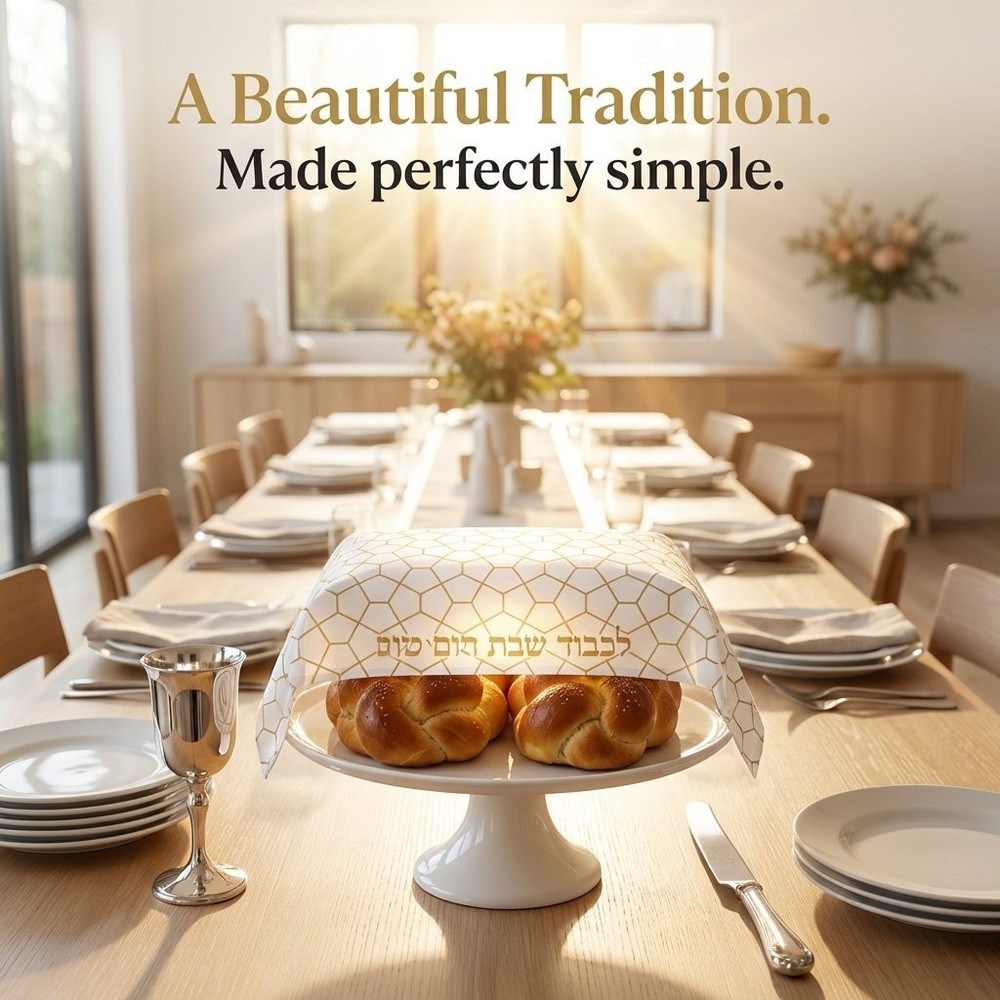 satin printed challah covers 20 pieces*