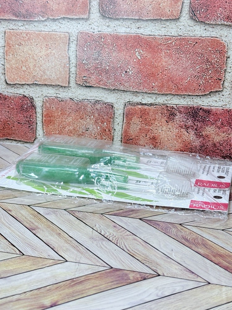 2 RADIUS SOURCE BRUSH Toothbrush SOFT Brush, Replaceable Head NON TOXIC Soda Pop