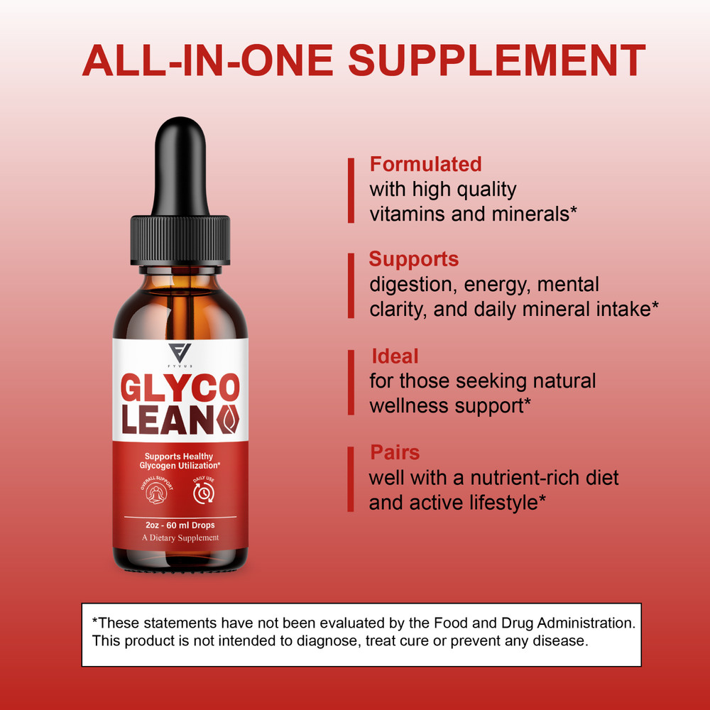 (3 Pack) Glyco Lean Drops, GlycoLean Premium Liquid Drop Supplement (6oz)