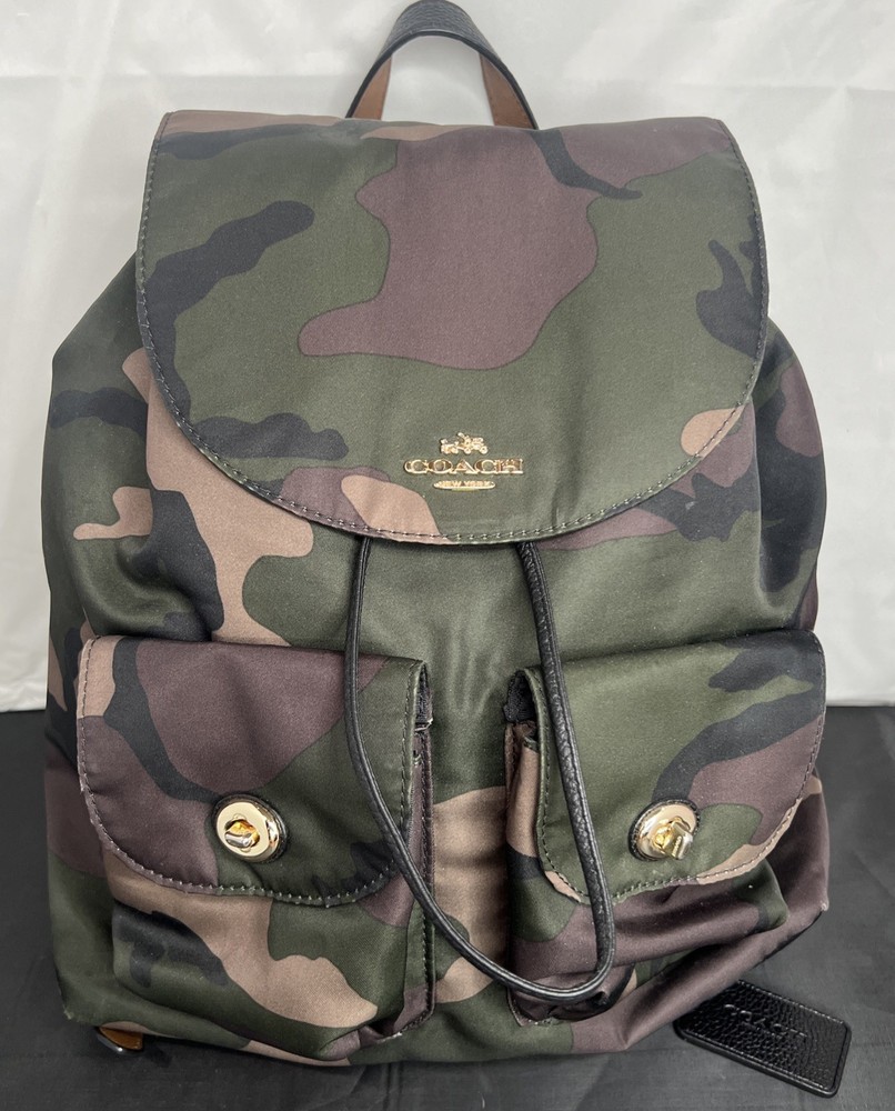 Coach Camouflage Nylon Backpack F11848