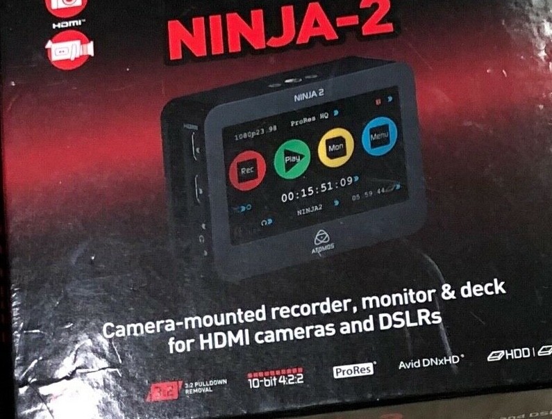 Atomos Ninja 2 Ninja2 With 1 250gb SSD Drive excellent